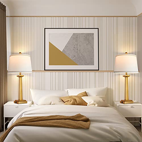 29" Gold Table Lamps for Living Room Set of 2 (2 Count)