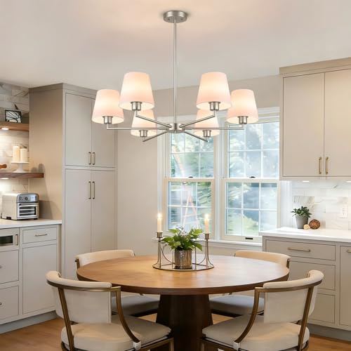 Brushed Nickel Chandeliers for Dining Room