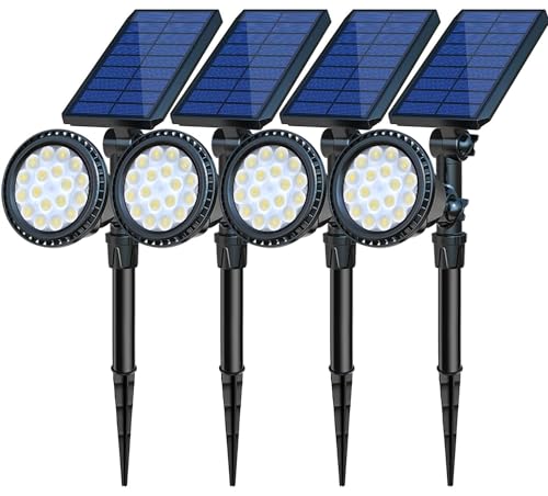 Solar Spot Lights Outdoor Waterproof (4 Count)