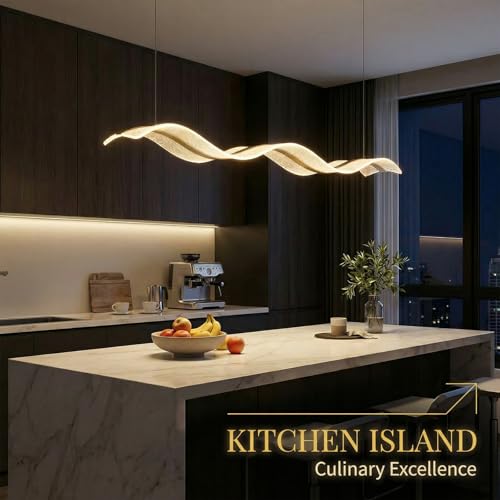 Wave Shaped Pendant Light