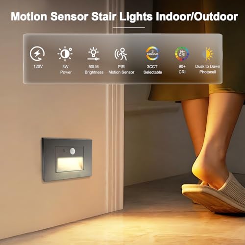 4 Pack Horizontal LED Step Lights