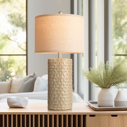 23" Modern Ceramic Table Lamp Set of 2 (2 Count)