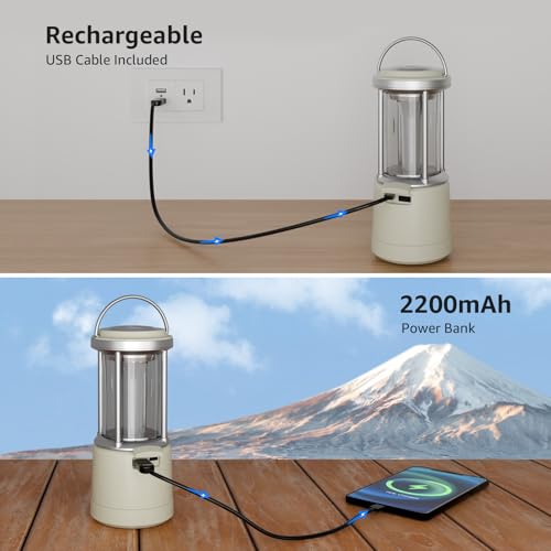 2000LM LED Camping Lantern Rechargeable