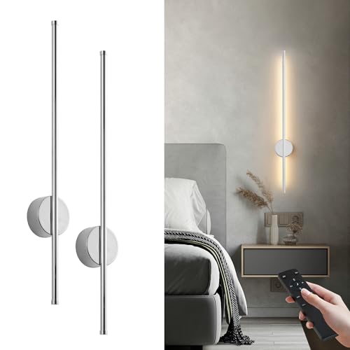 Battery Operated Modern Wall Sconce Set of Two