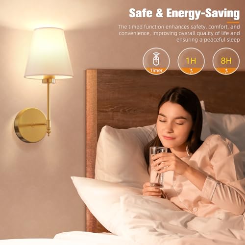 14.5 inch Battery Operated Wall Sconce Set of 2 (2 Count)