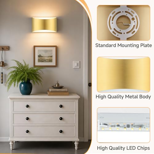 Modern LED Wall Sconce Set of 2 (2 Count)
