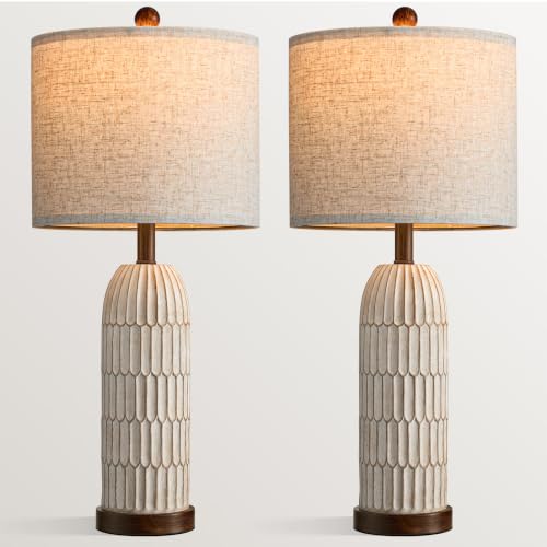 26" Bedside Table Lamps Set of 2