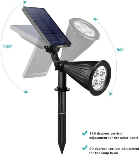 Solar Spot Lights Outdoor Adjustable Spotlights