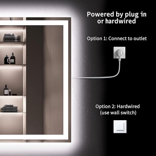 24"X32" LED Bathroom Mirror with Lights
