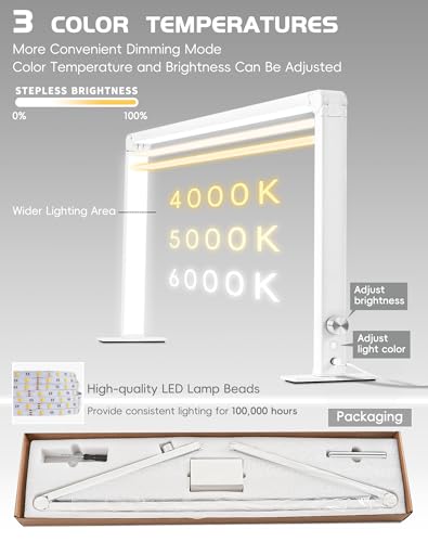 Foldable Half Moon Light for Nail Desk