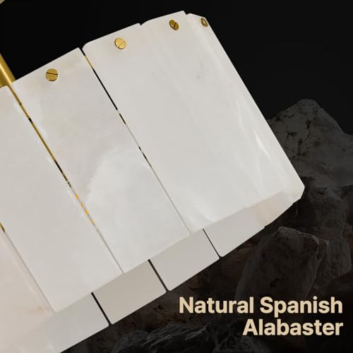 Modern Alabaster Ceiling Light
