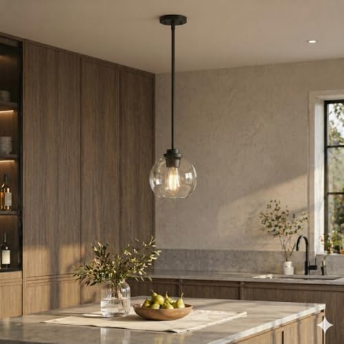 Black Globe Pendant Light