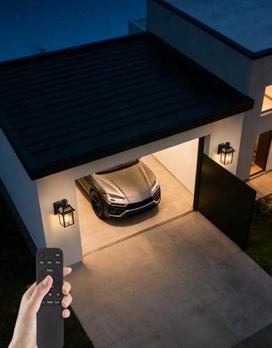 Porch Light with GFCI Outlet and Remote