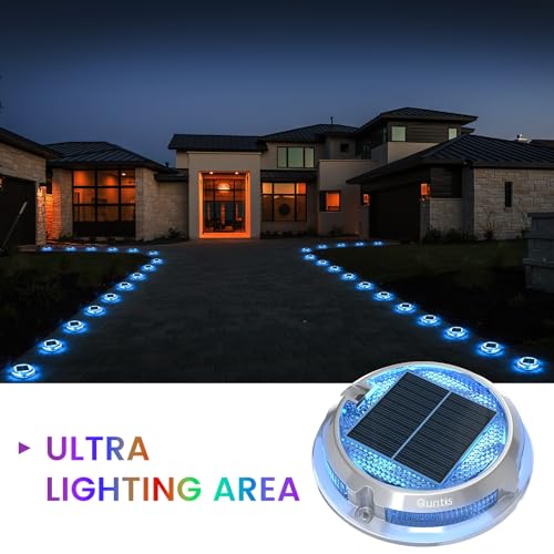 12 Pack Outdoor Solar Deck Lights Multicolored (12 Count)
