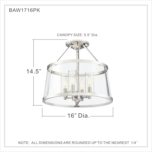 Barlow Semi Flush Mount Ceiling Light Fixture