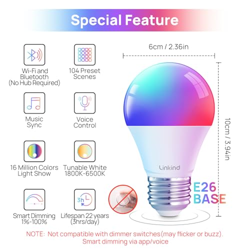 Smart Light Bulbs (4 Count)