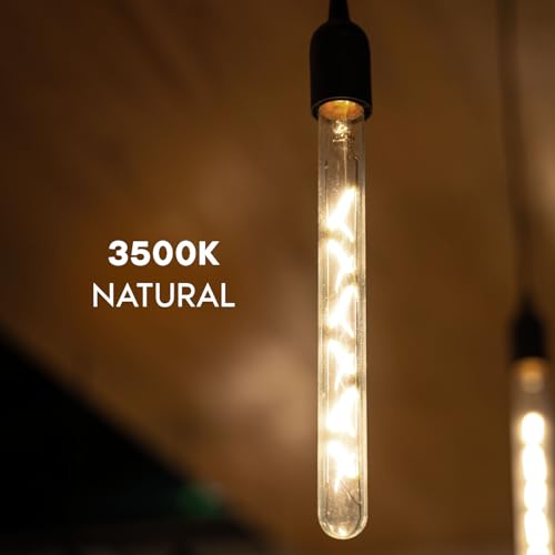 Vintage T9 Long LED Tube Light Bulbs 60W Equivalent (4 Count)