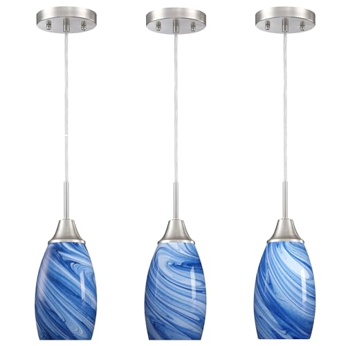 Mini Glass Pendant Light (3 Count)