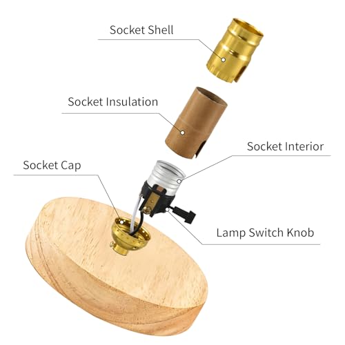 2PCS Lamp Socket Replacement (2 Count)