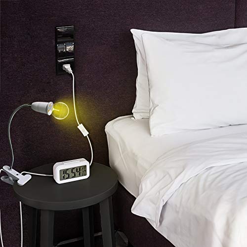Aluminum Wire Neck Clip Light Socket (2 Count)