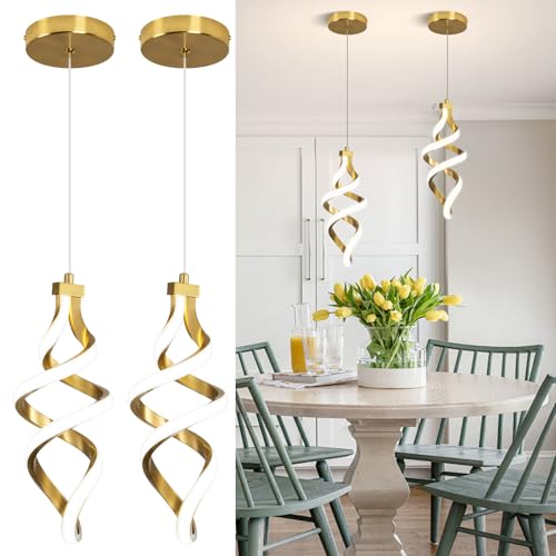 Modern LED Pendant Light Fixture (2 Count)