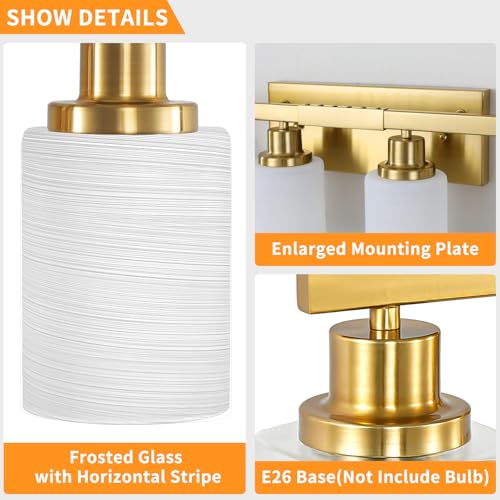 8 Light Gold Bathroom Light Fixtures Bathroom Vanity Light 52in