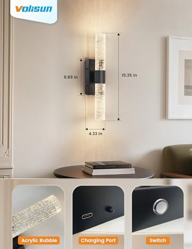 Battery Operated Wall Sconces Set of Two (2 Count)