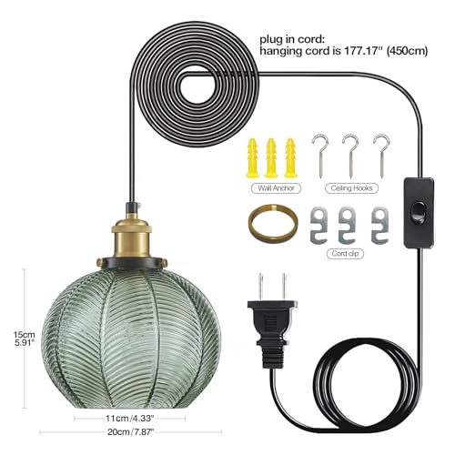 Modern Plug in Hanging Light
