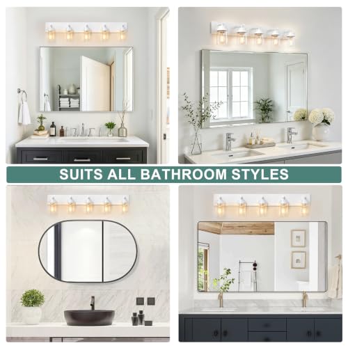 Bathroom Light Fixture White