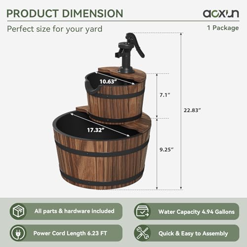 2 Tier Outdoor Water Fountain