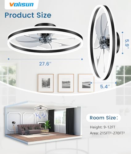 Low Profile Ceiling Fans with Lights and Remote