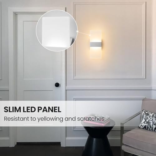 Hardwired Wall Sconces Set of Two (Brushed Nickel / 2 Pack)