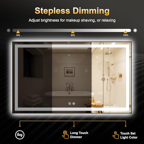 LED Bathroom Mirror with Light
