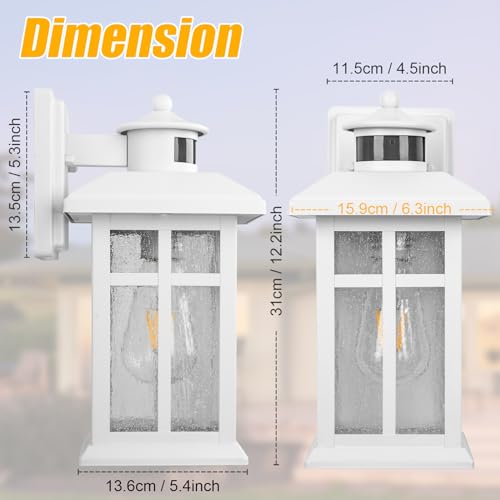 2 Packs Motion Sensor Outdoor Lights (2 Count)