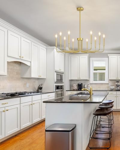 10 Light Gold Chandelier