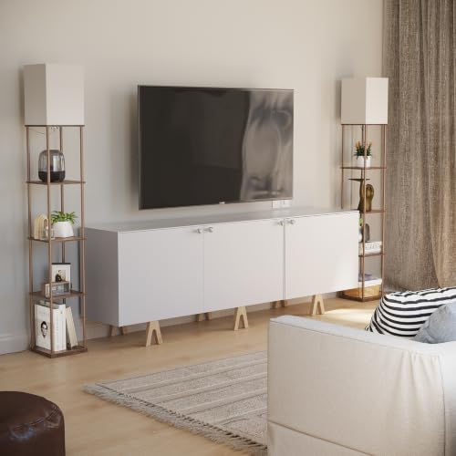 5 Tier Floor Lamp with Shelves