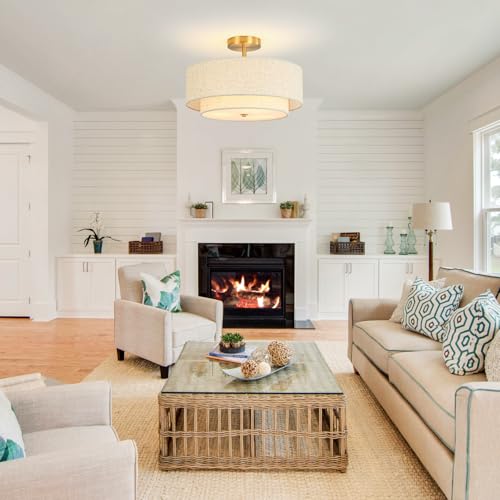 16" Semi Flush Mount Ceiling Light