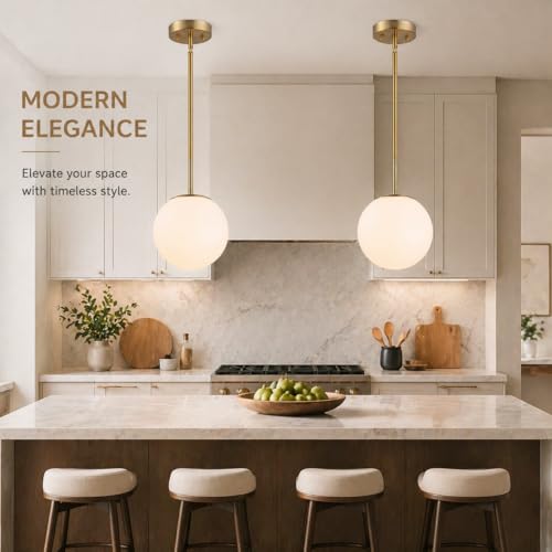 Modern Gold Globe Pendant Light