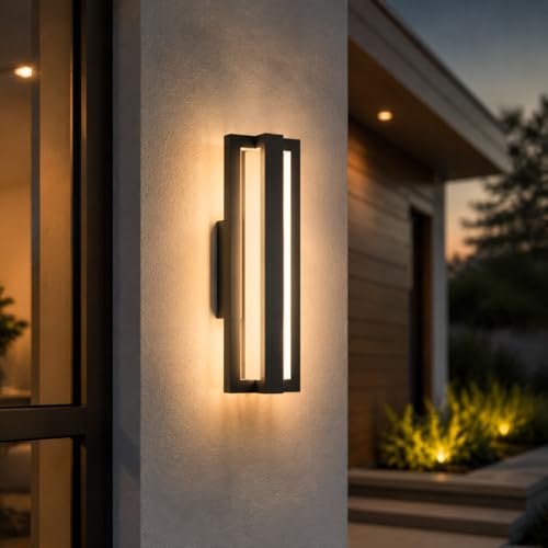 15 Inch Aluminum Modern Outdoor Wall Lights Sconce