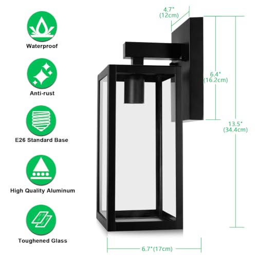 Outdoor Wall Light Fixtures (2 Count)