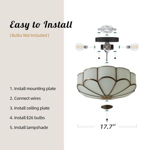 Vintage Bronze Ceiling Light