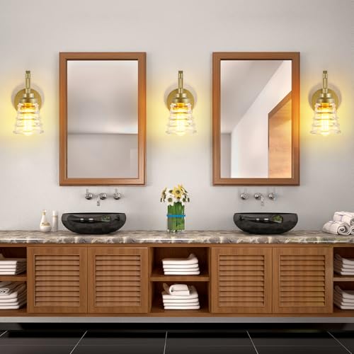 Gold Bathroom Wall Sconce
