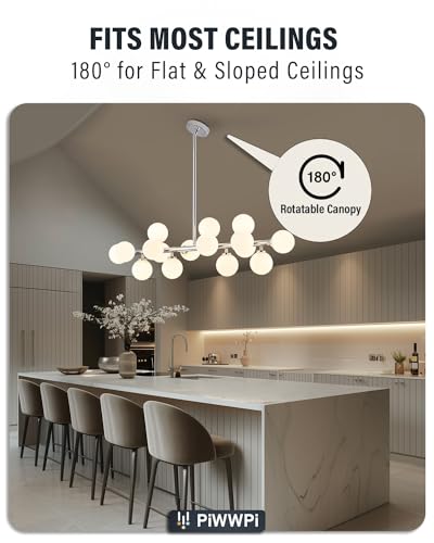 Glass Globe Sputnik Chandelier