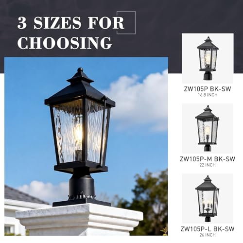 17 Inch Outdoor Lamp Post Fixture