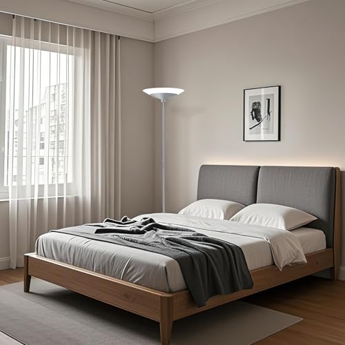 Silver Torchiere Floor Lamp