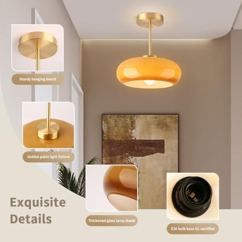 Brass Modern Hallway Ceiling Light