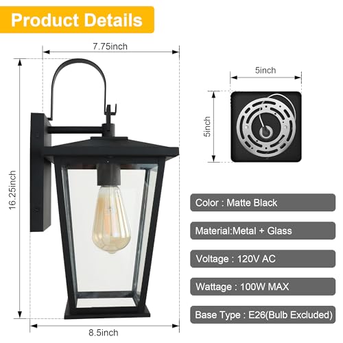 Outdoor Wall Lights Fixtures Lantern Frame 16 1