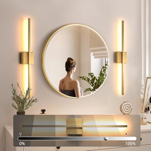 Gold Wall Sconces Set of Two (2 Count)