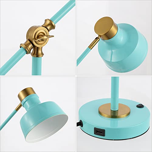 Allegra Metal Task Desk Lamp USB Port 18.5"