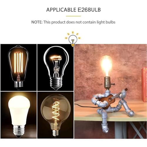 Music Guitar Table Lamp Art Decor